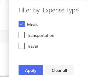 SharePoint Online List Filter Pane