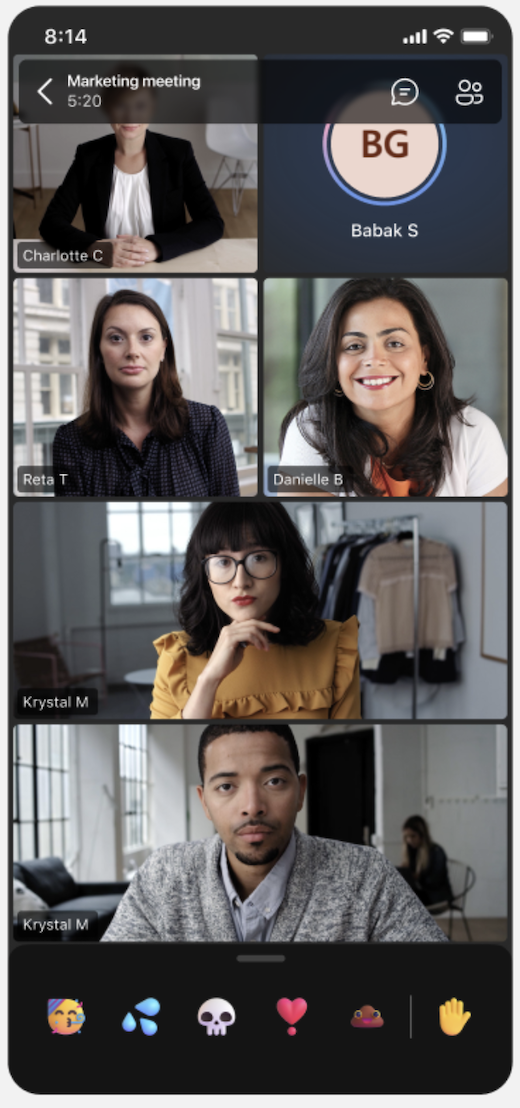 joining a themed meeting on mobile