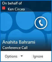 Conference call alert