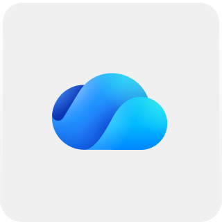 OneDrive product logo with grey background