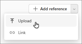 Upload option in Copilot Notebooks