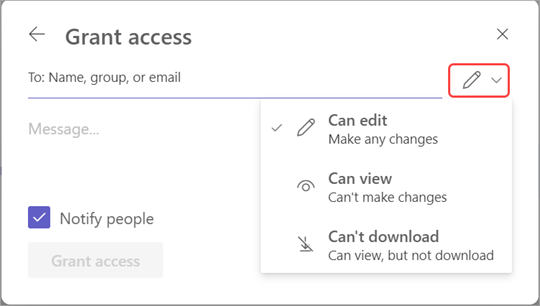 Image with edit icon highlighted to manage recording access.