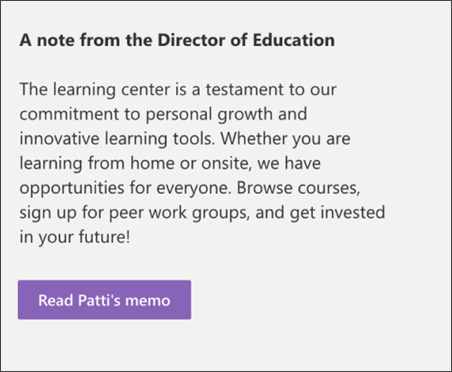 Screenshot of the text and formatting web part