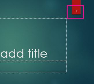 Ion theme with slide number